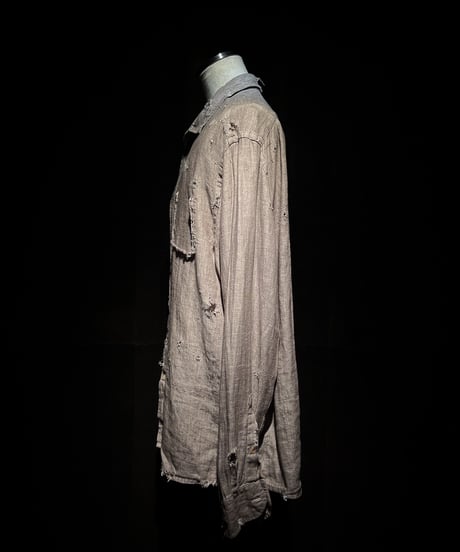 Vintage damage linen shirt