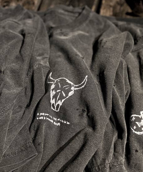 Buffalo bone T-shirt OLD BLACK