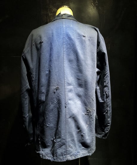 Vintage damage french cover all jacket