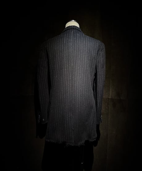 Vintage Wool Cashmere Stripe Jacket
