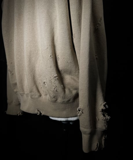Vintage damage print sweat shirt
