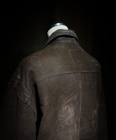 Vintage Leather Field Fire-man Jacket