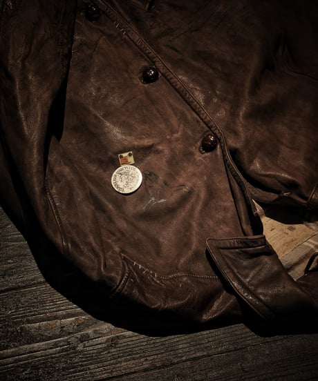 Rust Relic Reconstructed Vintage Leather Work Jacket