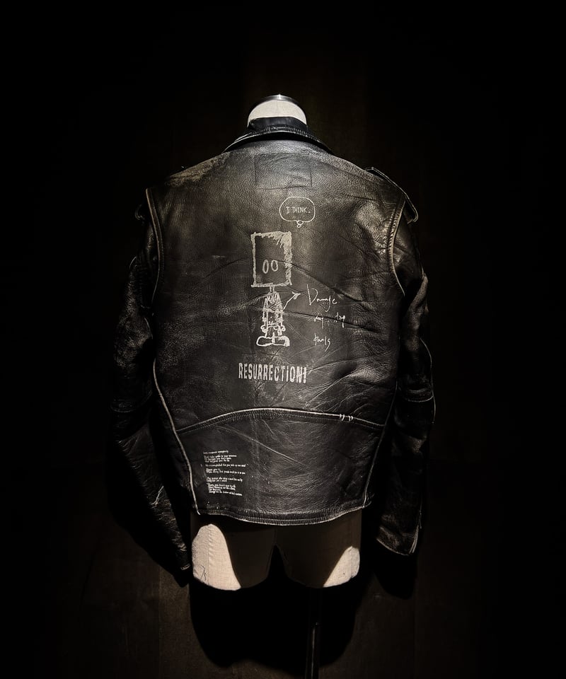 Vintage Leather Biker Custom Double Riders Jack