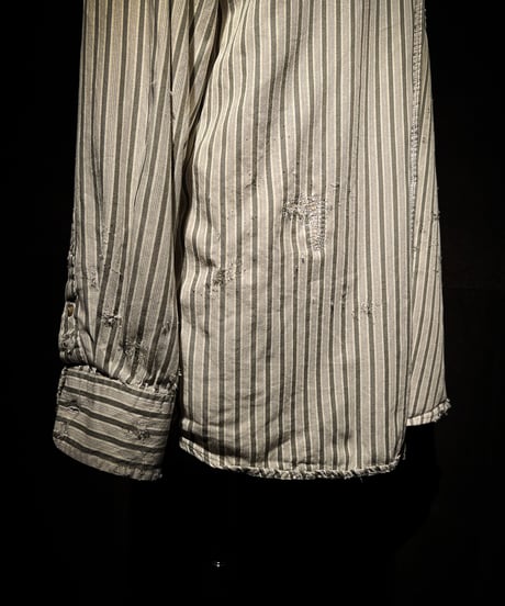 Vintage damage Stripe Work Shirt