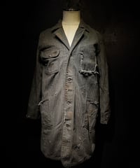 [Dye] Vintage damage herringbone jacket
