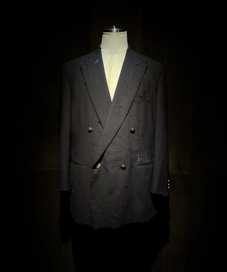 Vintage damage Navy blazer jacket
