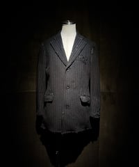 Vintage Wool Cashmere Stripe Jacket