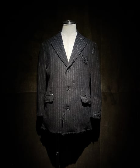 Vintage Wool Cashmere Stripe Jacket