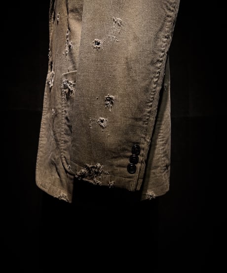 Vintage damage corduroy tailored jacket