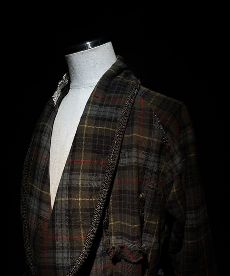 Vintage flannel plaid gown