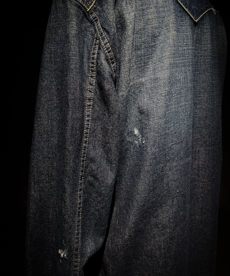 Vintage Faded Indigo Western Shirt