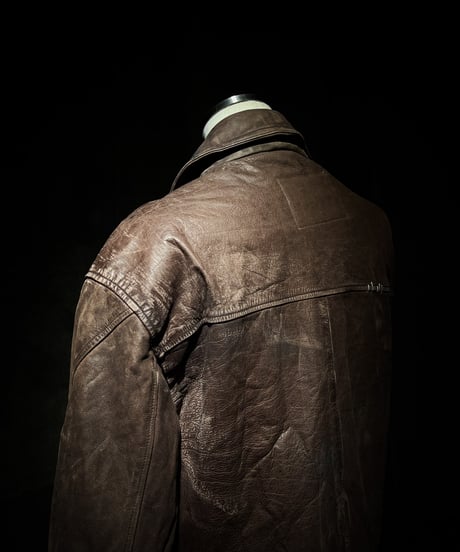 Rust Relic Reconstructed Vintage Leather Work Jacket