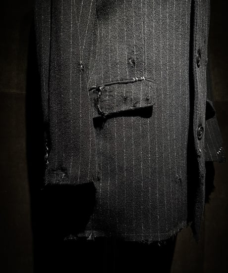 Vintage Wool Cashmere Stripe Jacket