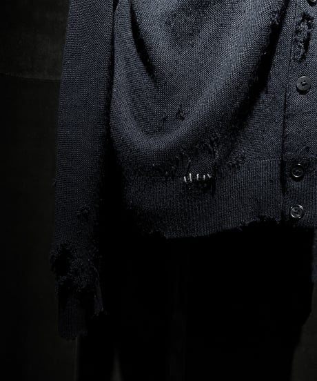 Vintage damage knit cardigan