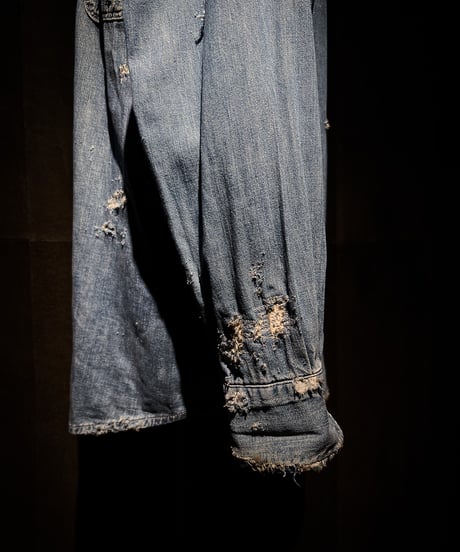 50/50 Split Rebuild Vintage 70's Military/Denim Shirt