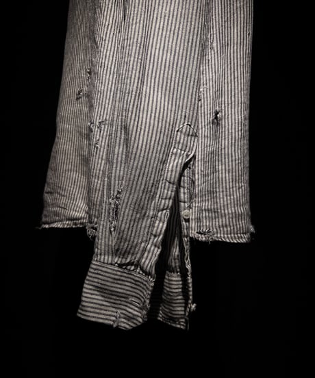 70's Vintage damage stripe shirt