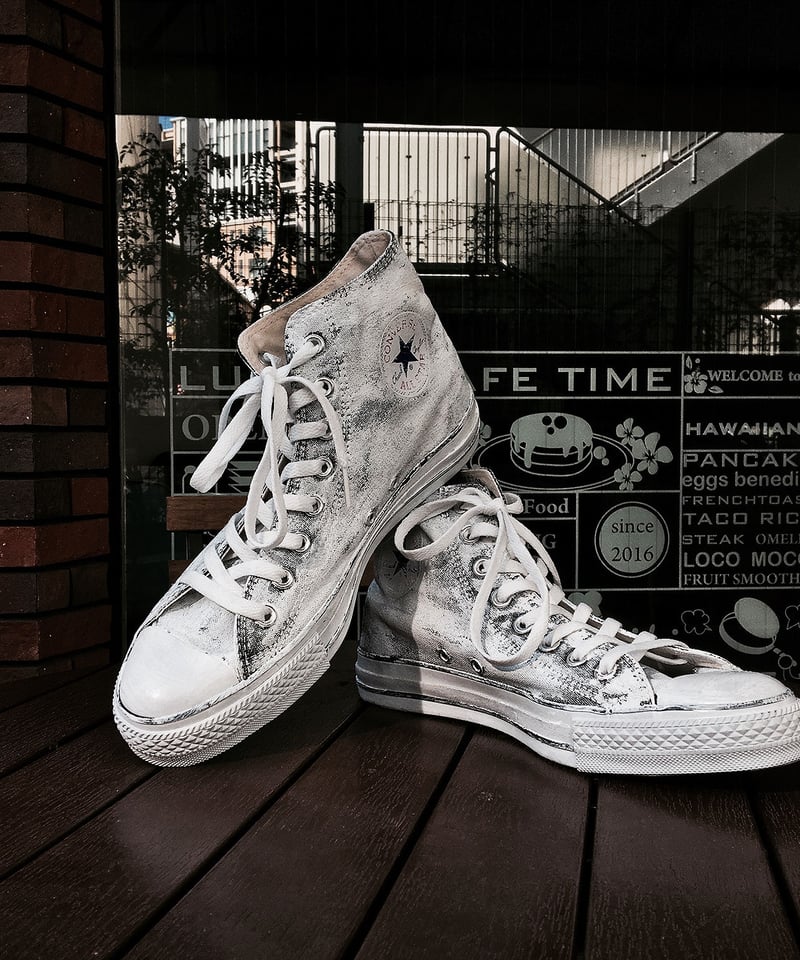 Discoloration Vintage High cut Sneaker WHITE |
