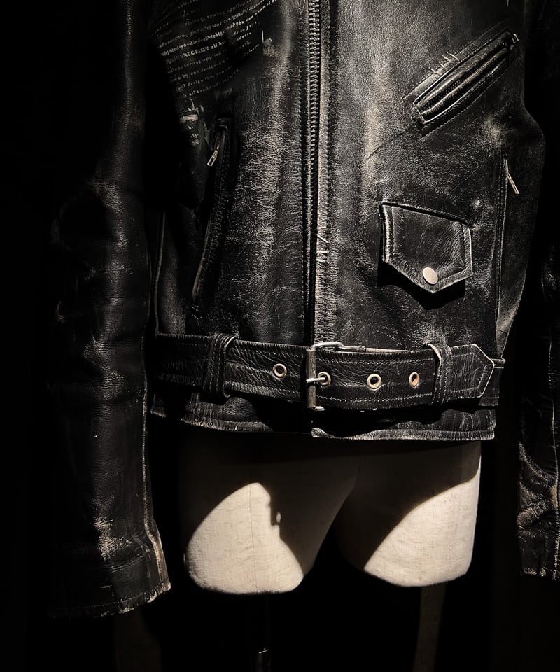 Vintage Leather Biker Custom Double Riders Jack