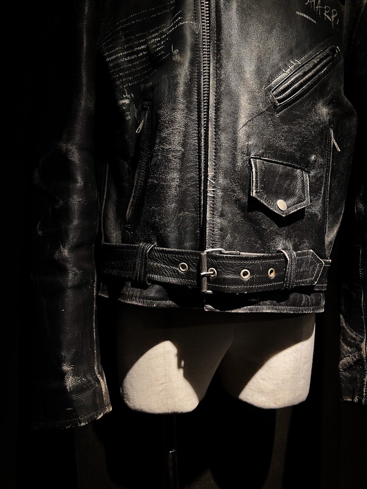 Vintage Leather Biker Custom Double Riders Jack