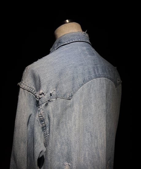 Vintage Wash Western Denim Shirt