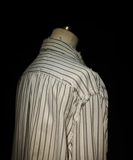 Vintage damage Stripe Work Shirt