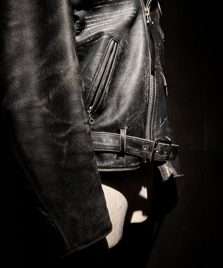 Vintage Leather Biker Custom Double Riders Jacket