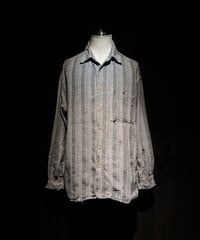 70's EURO Vintage damage stripe shirt