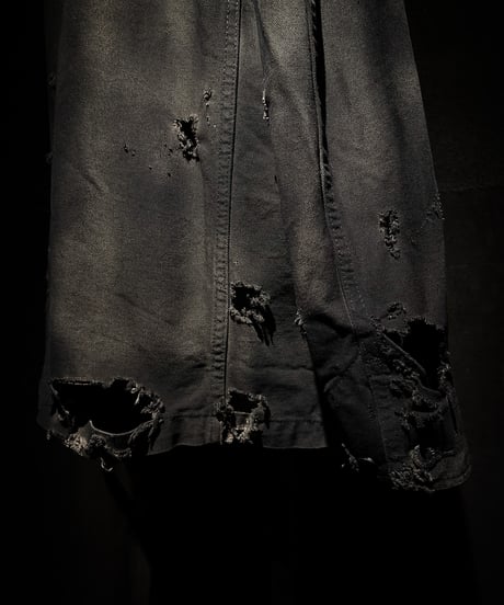 Vintage damage & dye coverall jacket