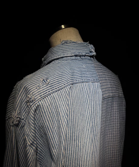 50/50 Split Rebuild Vintage Pattern Denim/Hickory Shirt