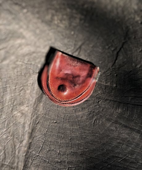 Italian shrink leather Coin case