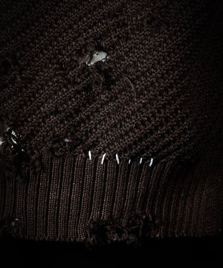 Vintage damage knit vest
