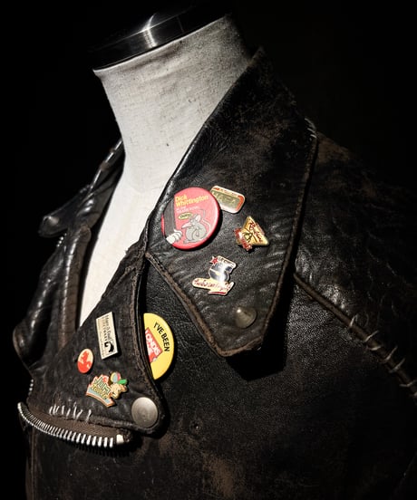 Vintage British Leather Biker Jacket with Quilted Lining