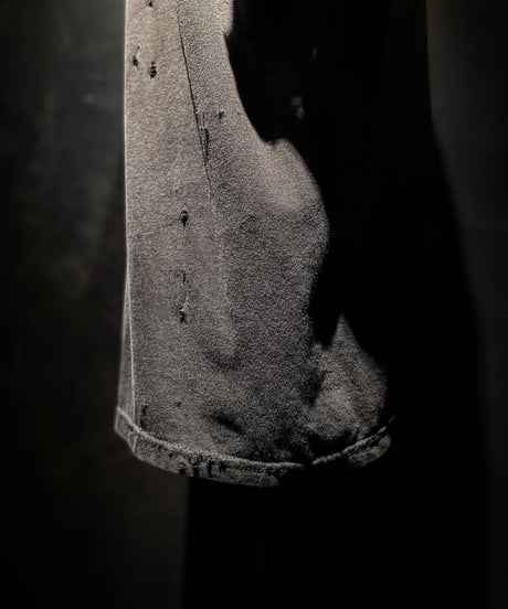 Vintage damage pocket Tee (OLD BLACK)
