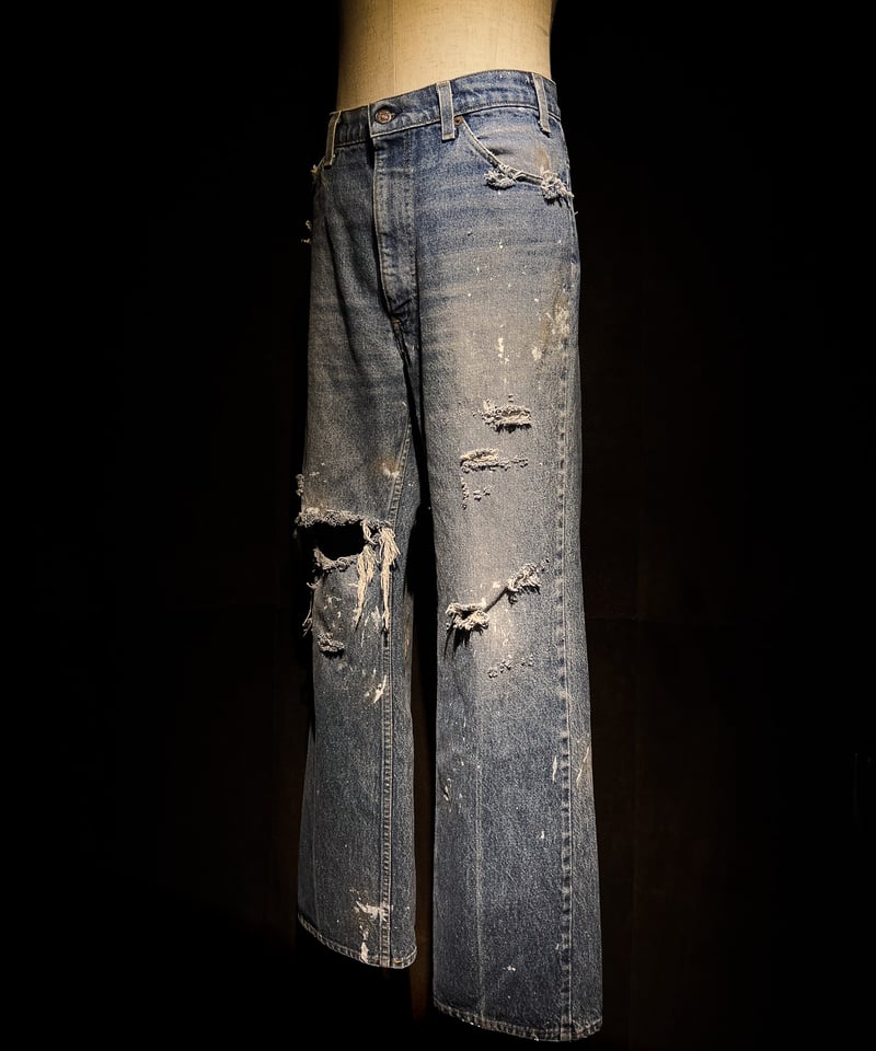Vintage paint&damage denim pants | RESURRECTION