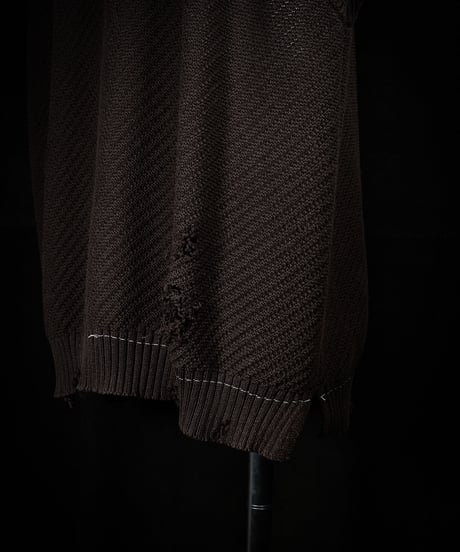 Vintage damage knit vest
