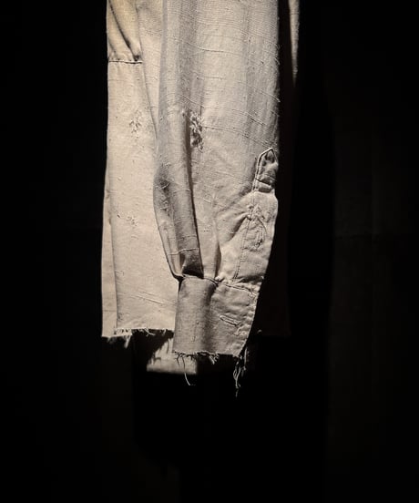 Vintage damage drape Silk100% Shirt
