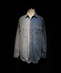 50/50 Split Rebuild Vintage hickory/Denim Shirt