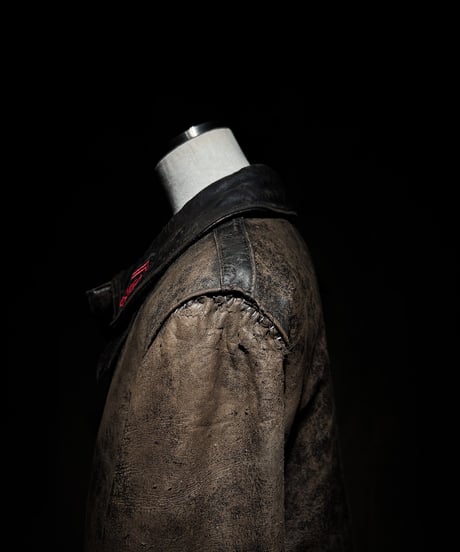 1940-1950's French Fireman Leather Jacket