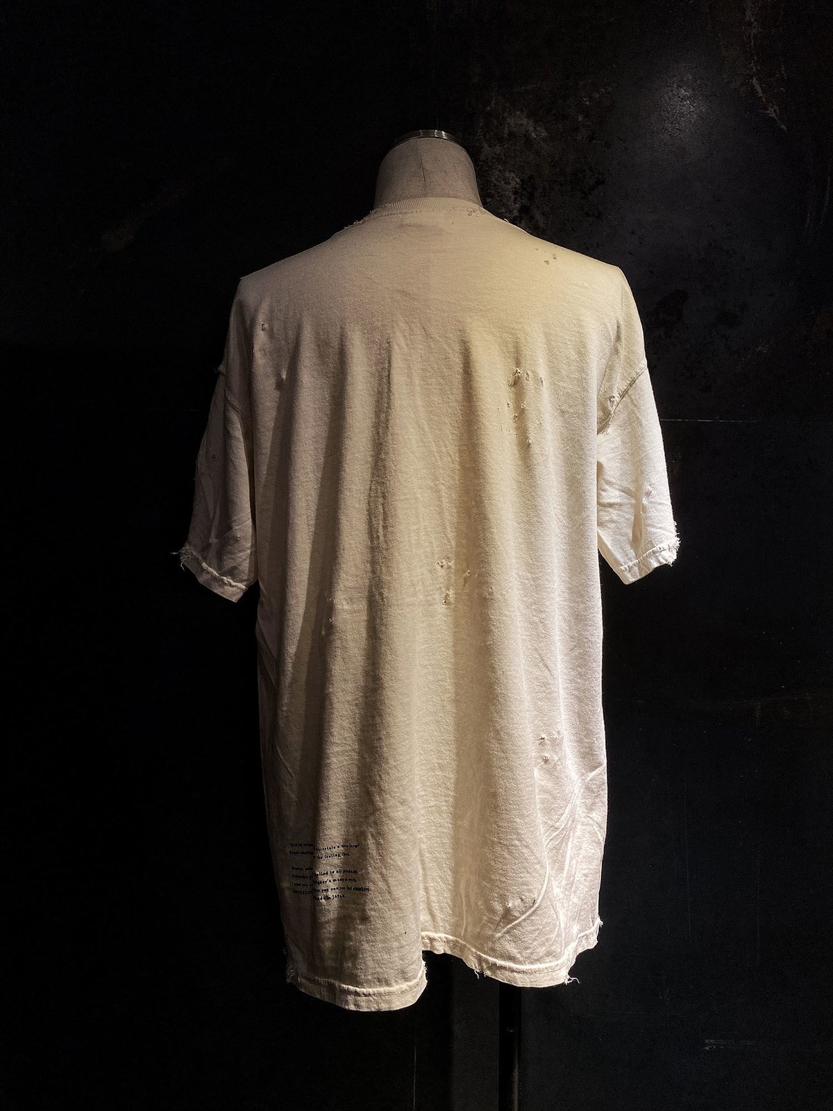 WE11DONE PAINTING WASHED ダメージ加工　 Tシャツ 1717 6.1オンス ガーメントダイTシャツ | 福岡 オリジナルT