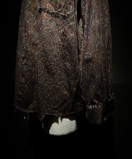 Vintage damage pattern shirt