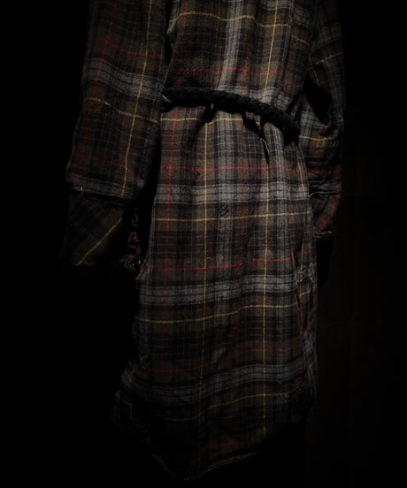 Vintage flannel plaid gown