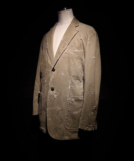 Vintage damage corduroy tailored jacket