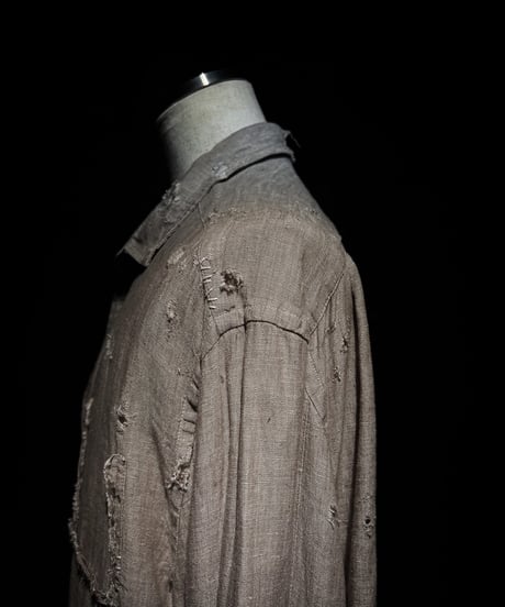 Vintage damage linen shirt