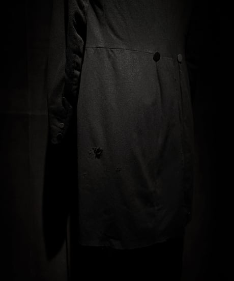 1910's french double long formal evening coat