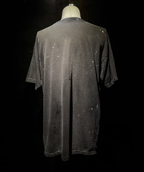 Vintage paint & damage Tee (OLD BLACK)