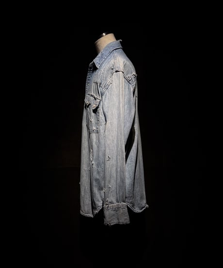 Vintage Wash Western Denim Shirt