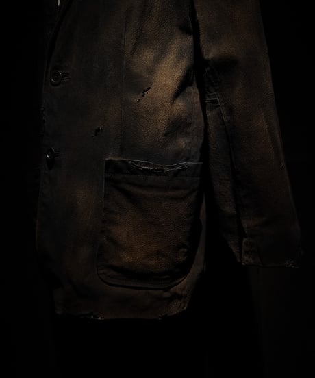 Vintage damage & paint real leather jacket