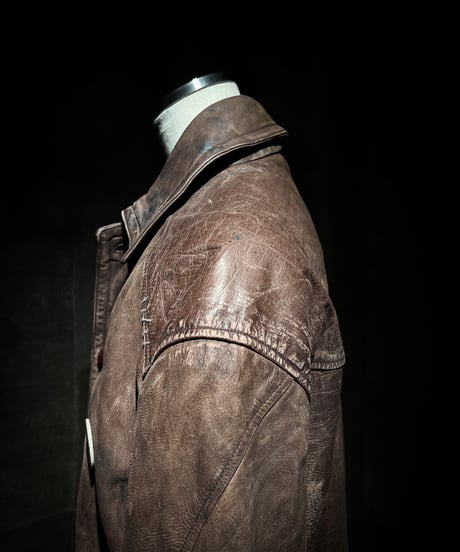 Rust Relic Reconstructed Vintage Leather Work Jacket