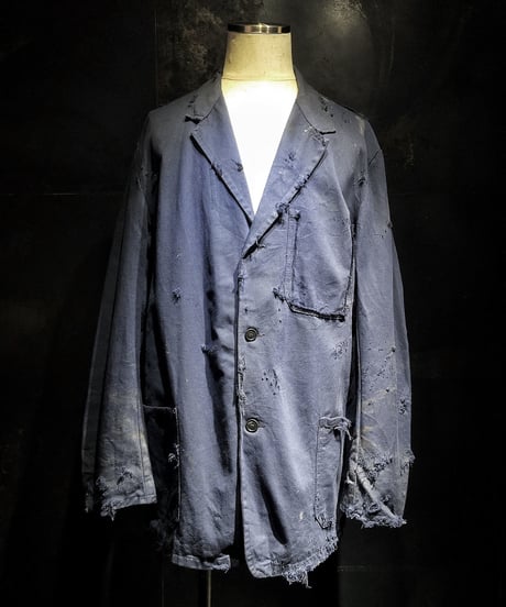 Vintage damage french cover all jacket